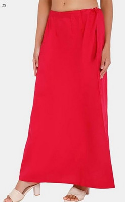 ZIAFASHION Red PURE COTTON@RY48 Pure Cotton Petticoat(Free)