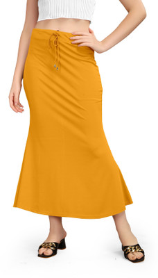 SHAYONAM FFish Mustard XL VEMEZ Lycra Blend Petticoat(XL)