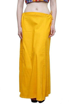 Shavhari Fashion Products Orange Yellow Petticoat Free Size Pure Cotton Petticoat(Free)