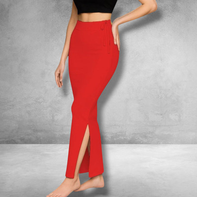 The Stanch Shapeware Red MT0034 Lycra Blend Petticoat(XS)