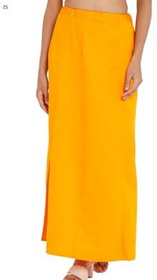 ZIAFASHION Yellow PURE COTTON@RY41 Pure Cotton Petticoat(Free)