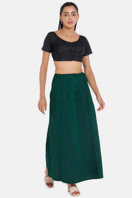 Kintsugi Fashion Dark Green Pure Cotton Petticoat(Free)