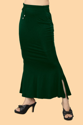 house of common SH._Fish_Dark Green_M_Saree Shapewear shapewear petticoat For Women Lycra Blend Petticoat(M)