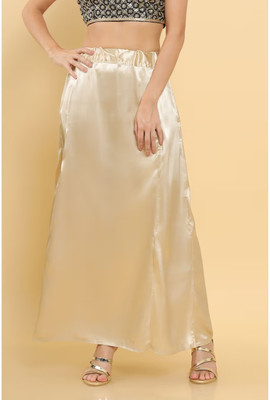 Lootnixx SATIN_SP_LIGHT_GOLD_F Pure Satin Petticoat(Free)