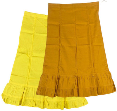 Belizzi Paridhan Lime & Pirate Gold Combo Pure Cotton Petticoat(XXL)