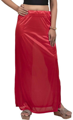 Melhors M-SP-Tomato red Satin Blend Petticoat(Free)