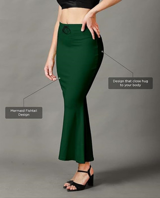 Veehaus Olive_shaper_Party wear saree petticoat Lycra Blend Petticoat(3XL)