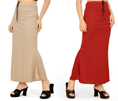 Woo THiNG Combo Fishcut Shapewear Lycra Blend Petticoat(L)