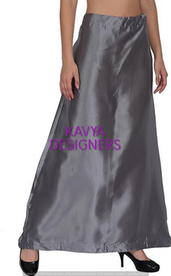 Aarvi styles GREY AH COLOURPETTICOAT84 Pure Satin Petticoat(Free)