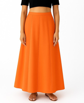 RATHIFASHION Orange-Readymade Saree Shapewear Petticoats Pure Cotton Petticoat(XXL)