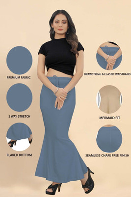 VAGMI STORE Shapewear Grey-XXL Lycra Blend Petticoat(XXL)