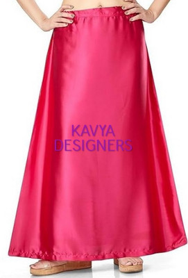 KAVYA DESIGNERS GAJRI SATIN P17 Pure Satin Petticoat(Free)