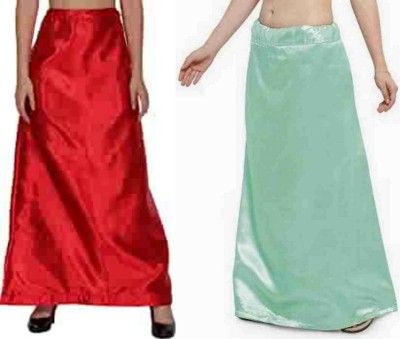 KAVYA DESIGNERS COMBO SATIN PETTICOAT ST19 Pure Satin Petticoat(Free)