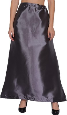 laxmibaa WOMEN DARK GRAY PETTICOATS Pure Satin Petticoat(Free)