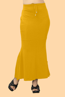 house of common SH._Fish_Mustard_M_Saree Shapewear shapewear petticoat For women Lycra Blend Petticoat(M)