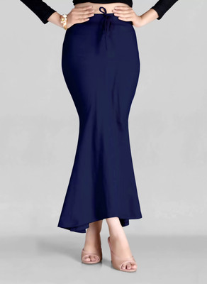 VIDRIVA EXPORT Navyblue Petticote Lycra Blend Petticoat(M)
