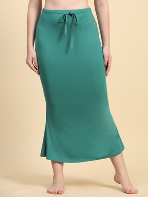 Trendmalls New.P01-LightGreen Lycra Blend Petticoat(L)
