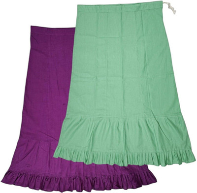 Belizzi Paridhan Fandango & Light Spring Green Pure Cotton Petticoat(XXL)