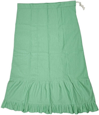 Belizs Light Spring Green Pure Cotton Petticoat(XXL)
