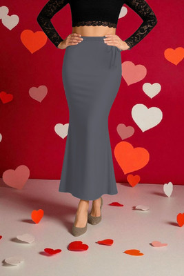 DSV ENTERPRISES Shapeware Dark Grey M005 Lycra Blend Petticoat(XS)