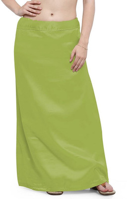 KAVYA DESIGNERS Pista Satin Petticoat K27 Satin Blend Petticoat(Free)