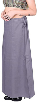 Drishti Fashion Products Light Grey Petticoat Freesize Flip Pure Cotton Petticoat(Free)
