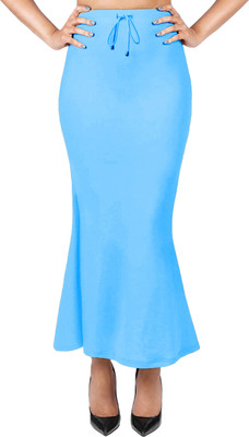 BuyOnn Slim Petticoat for Saree Aqua Blue Lycra Blend Petticoat(L)