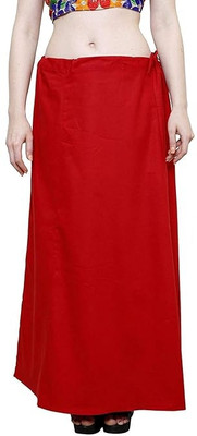 Msfff Pure cotton red colour petticoat for women Pure Cotton Petticoat(Free)