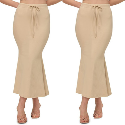 ALYNE BEIGE-COMBO-FISHCUT-BEIGE-BEIGE Lycra Blend Petticoat(L)