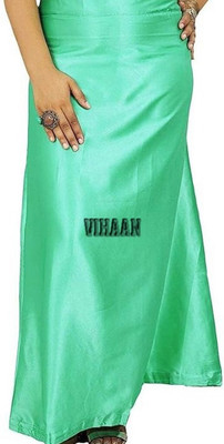 VIHAAN Green satin q4 Pure Satin Petticoat(Free)