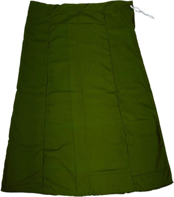 Belizs Lizzy Bizzy Dark Olive Green Cotton Viscose Blend Petticoat(XL)
