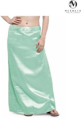 Mermaid Ice Green SP Pure Silk, Pure Satin Petticoat(Free)