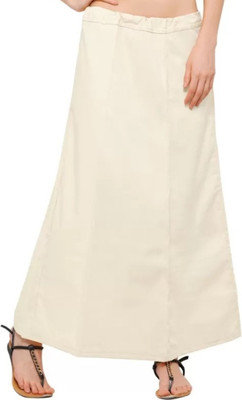 gfashion Cream colour Pure cotton petticoat for women Pure Cotton Petticoat(XL)