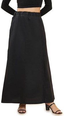 Ekani Fashion Premium Quality cotton Fabric Petticoat Black SPR_ 03 Pure Cotton Petticoat(L)