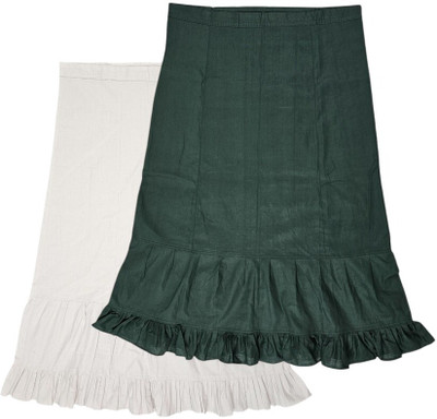 Belizs White & Kaitoke Combo Pure Cotton Petticoat(XXL)