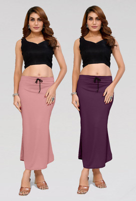 BLYNK FEB-P2-GR-SPW-Pink-Wine Lycra Blend Petticoat(M)