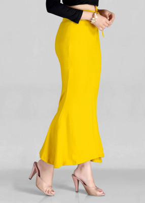 LEGANCY FASHION FISH CUT YELLOW 2XL 3 Lycra Blend Petticoat(XXL)