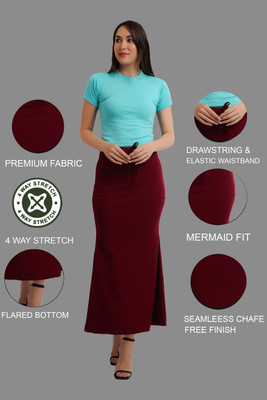 FABVIO PLUS PETI-MAR Lycra Blend Petticoat(L)