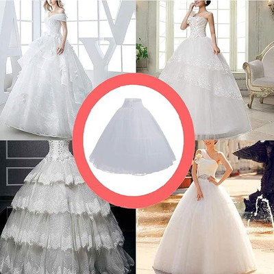 KCM FASHION 6_UNDERSKIRT_WHITE Net Petticoat(XL)