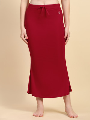 Trendmalls TM-P001-Red-L Lycra Blend Petticoat(L)