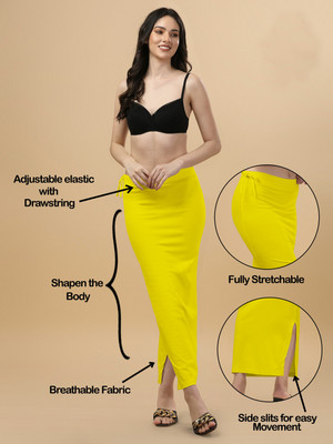 CuisineX Shapewear For Women solid color Lycra Blend Petticoat(Free)
