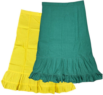 Belizs Lime & Sansual Jade Combo Pure Cotton Petticoat(XXL)