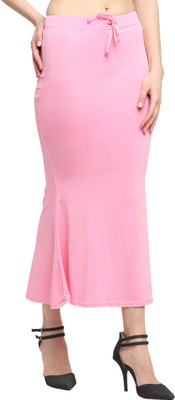 house of common FISH CUT LIGHT PINK L 2 Lycra Blend Petticoat(L)