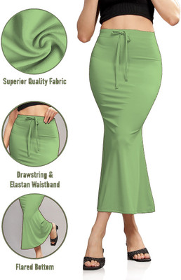 Veehaus LightGreen shapewear stretchable petticoat Lycra Blend Petticoat(3XL)