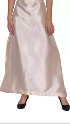 MD Fashion Silver petticoat Satin Blend Petticoat(XL)