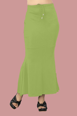 SANDIAM SALES K.MT._Fish_Pista_M_Saree Shapewear shapewear petticoat For saree Lycra Blend Petticoat(M)