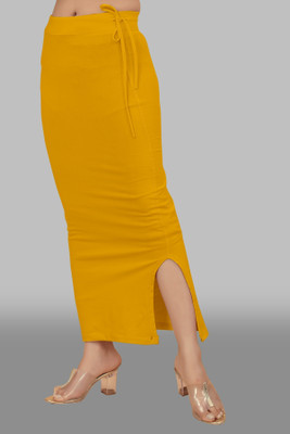 Ozberk Creation DASN._Dori_Mustard_XXL_Saree Shapewear shapewear petticoat For saree Lycra Blend Petticoat(XXL)