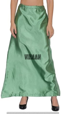 VIHAAN Green satin q144 Pure Satin Petticoat(Free)