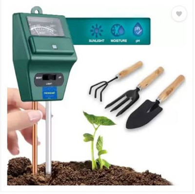 Kalindry 3-in-1 Soil Test Kit and garden tool set Lig ht & Moisture, Plant Tester combo Soil PH Meter