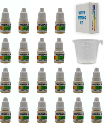 bioway PH Water Testing Solution Kit Liquid Drops for Testing Any Water 20pcs Ph Test Strip(1 - 14)